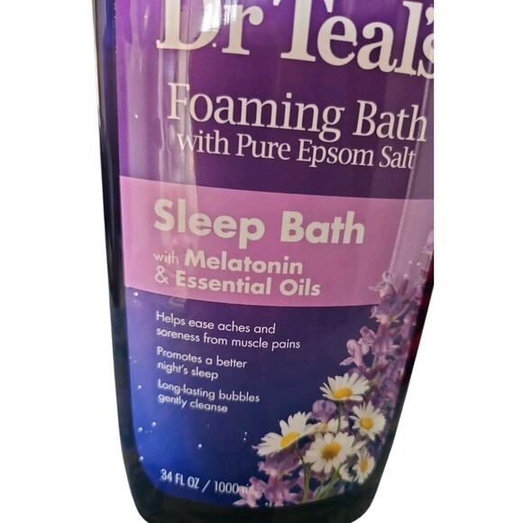 Dr Teal's Foaming Sleep Bath with Epsom Salt & Melatonin w/Dr.Teal Sleep Lotion - Picture 6 of 7